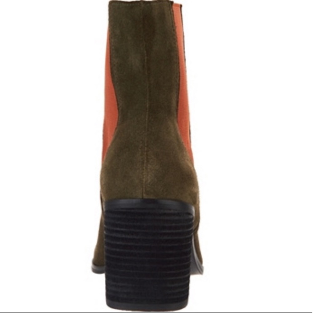 πHP NWOT Lori Goldstein Olive Suede Booties - 7.5 - Picture 2 of 6
